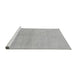 Sideview of Machine Washable Solid Gray Modern Rug, wshabs1535gry