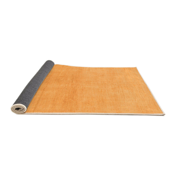 Sideview of Solid Orange Modern Rug, abs1535org