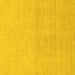 Square Solid Yellow Modern Rug, abs1535yw