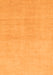 Machine Washable Solid Orange Modern Area Rugs, wshabs1535org