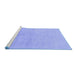 Sideview of Machine Washable Solid Blue Modern Rug, wshabs1535blu