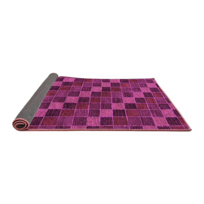 Sideview of Checkered Purple Modern Rug, abs1536pur