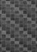 Machine Washable Checkered Gray Modern Rug, wshabs1536gry