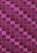 Machine Washable Checkered Purple Modern Area Rugs, wshabs1536pur