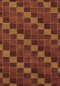 Checkered Brown Modern Rug, abs1536brn