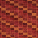 Square Checkered Orange Modern Rug, abs1536org