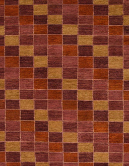 Abstract Red Checkered Rug, abs1536