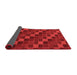 Checkered Red Modern Area Rugs