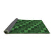 Sideview of Checkered Emerald Green Modern Rug, abs1536emgrn