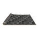 Sideview of Checkered Gray Modern Rug, abs1536gry