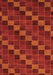 Checkered Orange Modern Rug, abs1536org