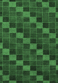 Checkered Emerald Green Modern Rug, abs1536emgrn