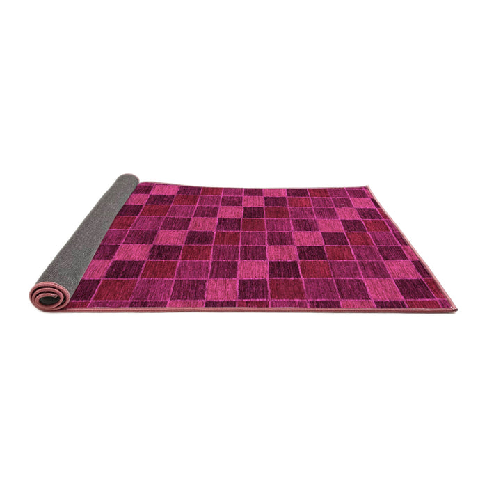 Sideview of Checkered Pink Modern Rug, abs1536pnk