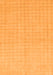 Machine Washable Solid Orange Modern Area Rugs, wshabs1537org