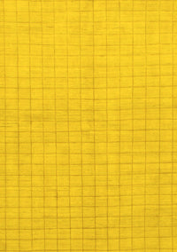 Solid Yellow Modern Rug, abs1537yw