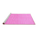 Sideview of Machine Washable Solid Pink Modern Rug, wshabs1537pnk