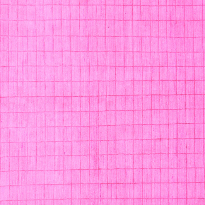 Square Machine Washable Solid Pink Modern Rug, wshabs1537pnk