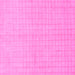 Square Machine Washable Solid Pink Modern Rug, wshabs1537pnk