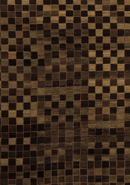 Abstract Brown Modern Rug, abs1538brn