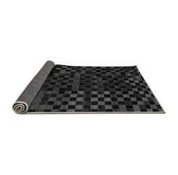 Sideview of Abstract Gray Modern Rug, abs1538gry