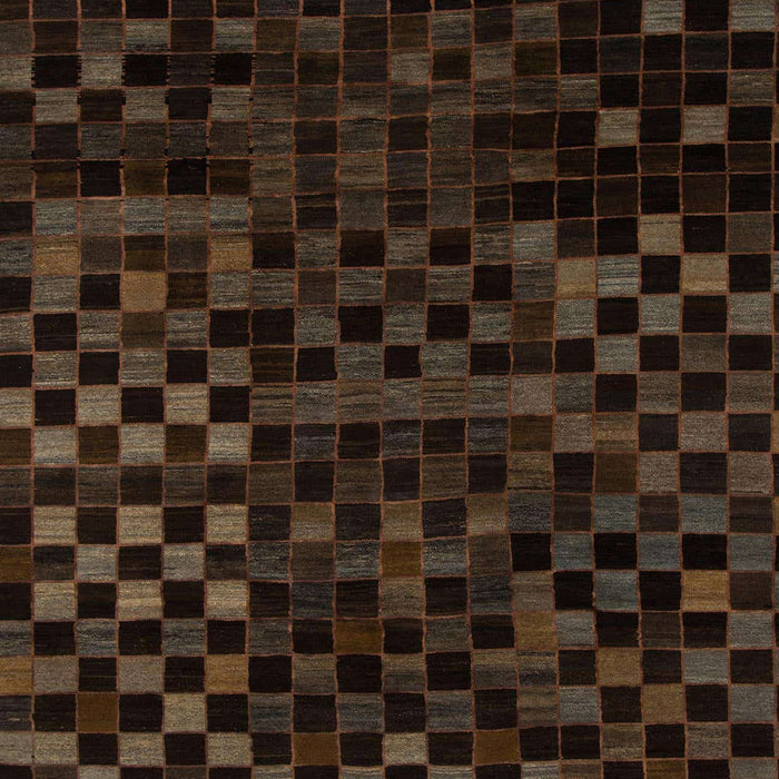 Machine Washable Abstract Sepia Brown Rug, wshabs1538