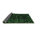 Sideview of Abstract Emerald Green Modern Rug, abs1538emgrn