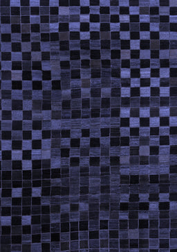 Abstract Blue Modern Rug, abs1538blu