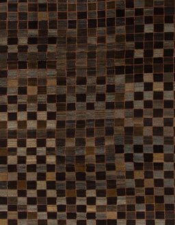 Abstract Reddish Brown Modern Rug, abs1538