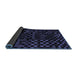 Sideview of Abstract Blue Modern Rug, abs1538blu