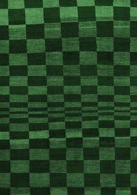 Checkered Emerald Green Modern Rug, abs1539emgrn