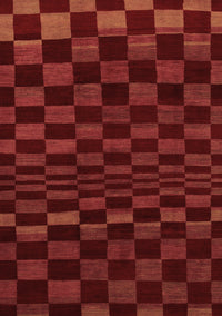 Checkered Brown Modern Rug, abs1539brn