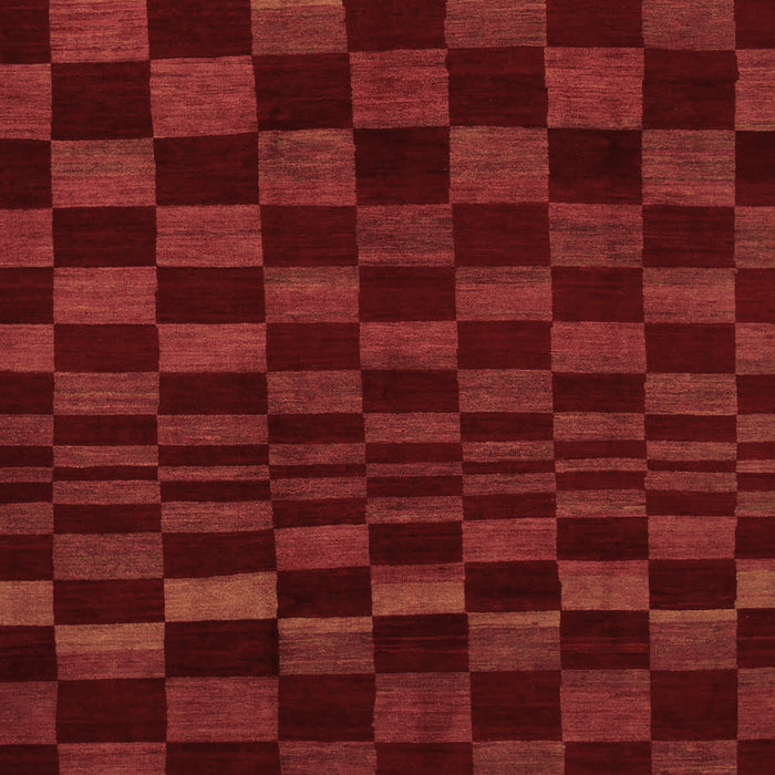 Checkered Brown Modern Rug, abs1539brn