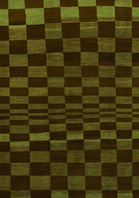 Checkered Green Modern Rug, abs1539grn