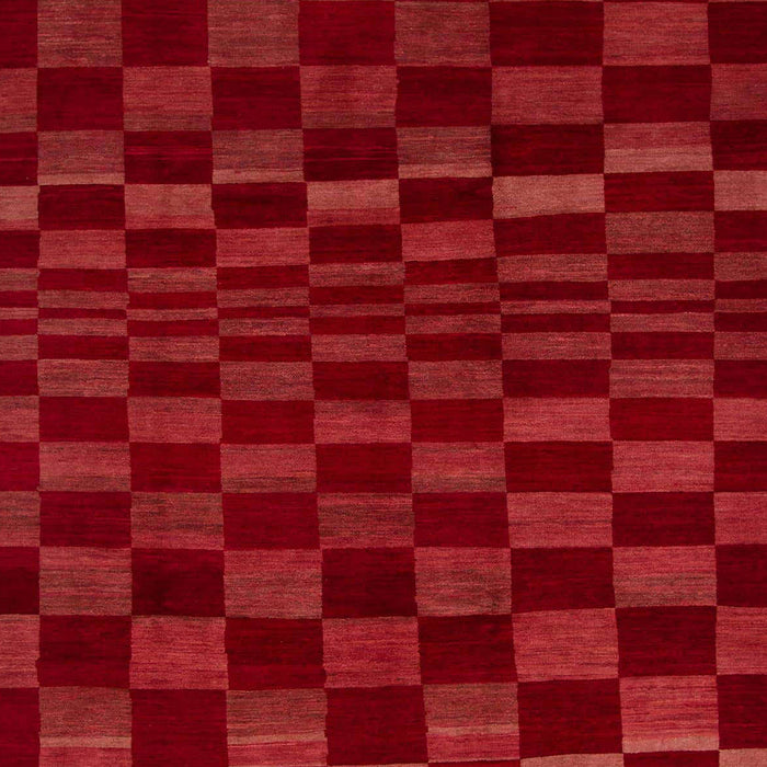 Abstract Red Checkered Rug, abs1539