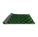 Sideview of Checkered Emerald Green Modern Rug, abs1539emgrn