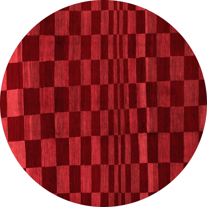 Checkered Red Modern Rug, abs1539red