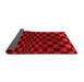 Checkered Red Modern Area Rugs