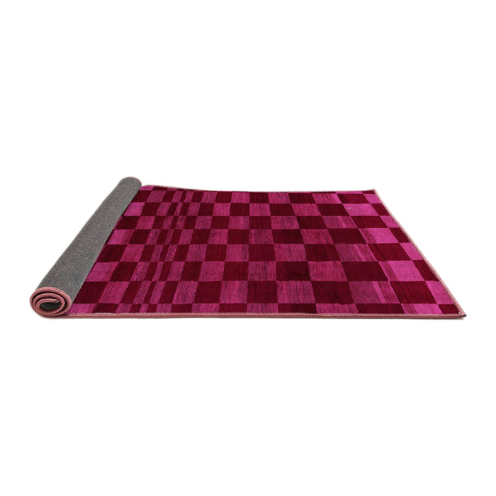 Sideview of Checkered Pink Modern Rug, abs1539pnk