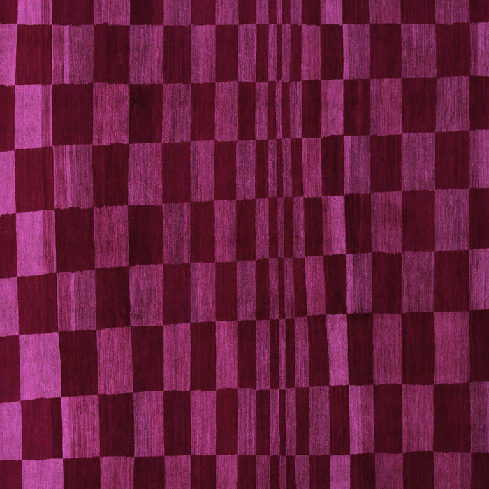 Square Machine Washable Checkered Purple Modern Area Rugs, wshabs1539pur