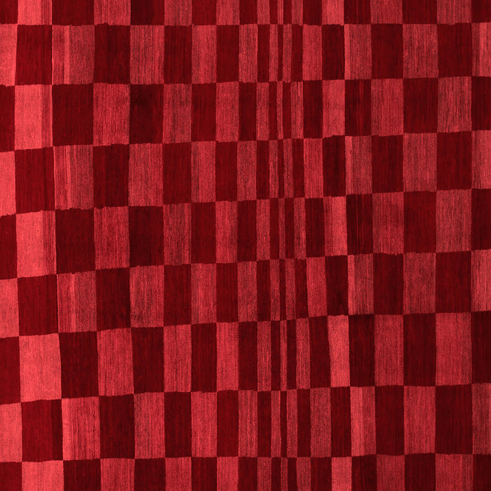 Checkered Red Modern Rug, abs1539red