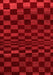 Checkered Red Modern Area Rugs