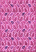 Machine Washable Abstract Pink Modern Rug, wshabs153pnk