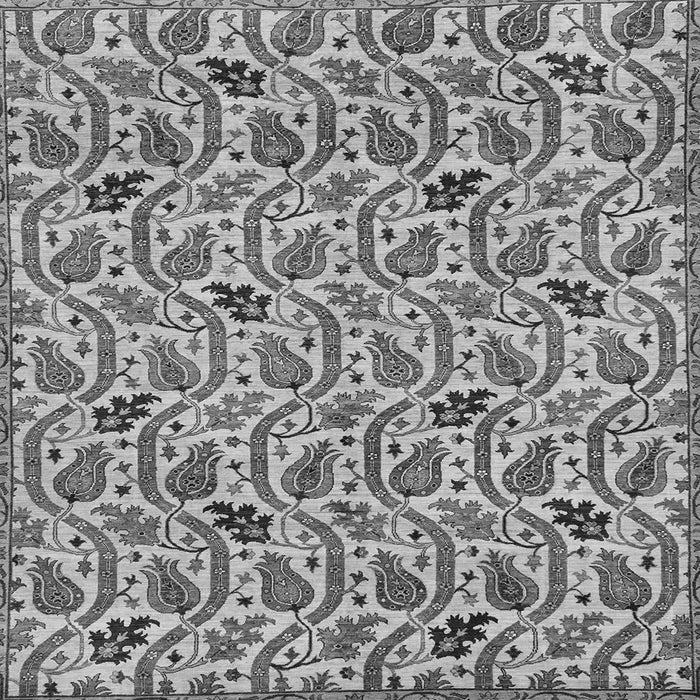 Square Abstract Gray Modern Rug, abs153gry