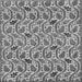 Square Abstract Gray Modern Rug, abs153gry