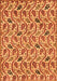 Machine Washable Abstract Orange Modern Area Rugs, wshabs153org