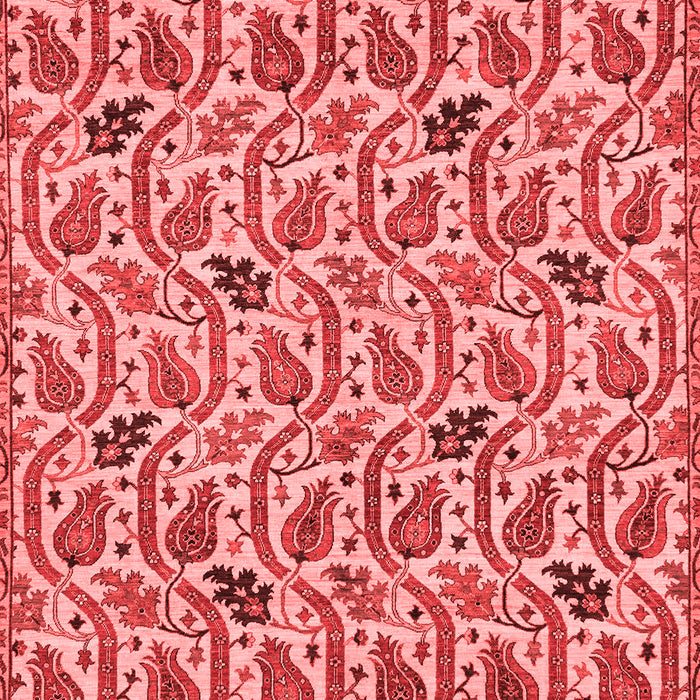 Machine Washable Abstract Red Modern Rug, wshabs153red