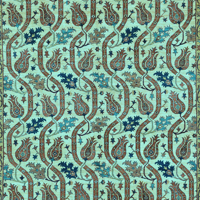 Abstract Light Blue Modern Rug, abs153lblu