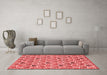 Modern Red Washable Rugs