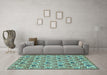 Machine Washable Abstract Light Blue Modern Rug in a Living Room, wshabs153lblu