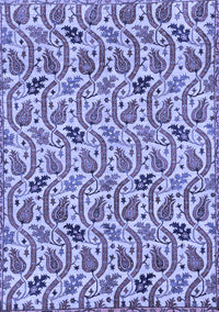 Abstract Blue Modern Rug, abs153blu